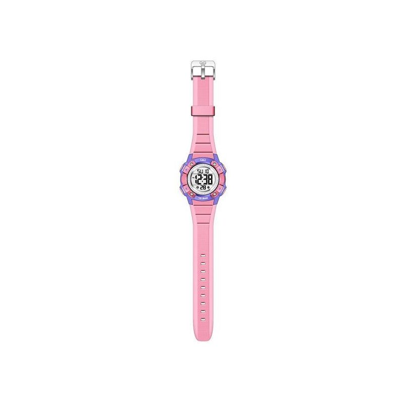 Reloj Q&Q Acuatico con Luz para Nina 10 BAR Rosa y Lila