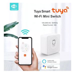 Mini Swtich Inteligente Wifi Tuya-Ap-Smt Compatible con Google + Alexa