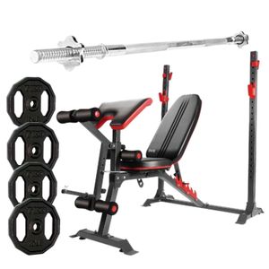 BANCA LIBRE PARA PESAS PROFESIONAL RECLINABLE - ALPHA GYM STORE