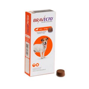 Bravecto Antipulgas para Perro Masticable 4.5 - 10 Kg