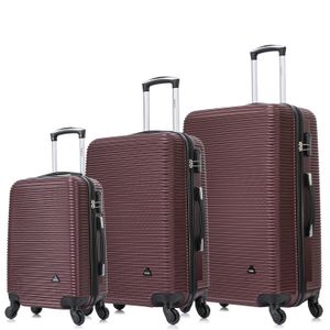 MALETAS DE VIAJE JUEGO DE 3 ROYAL VINO TINTO RYJV
