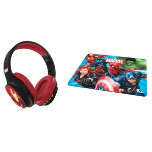 Xtech Combo Marvel Iron Man Headphones BT XTH-M660IM + Xtech Marvel Avengers Mouse Pad XTA-M100AV