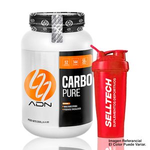 Energizante Adn Carbo Pure 2kg Natural + Shaker