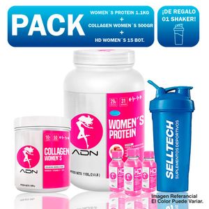 Women Protein 1.1kg Vainilla + Collagen Women 500gr Mora +hd