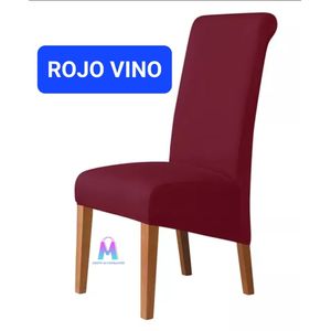 6 FORROS DE SILLA XL ROJO VINO