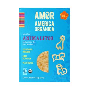 Pasta de Arroz y Quinua tipo Animalitos Sin Gluten América Orgánica 227 g