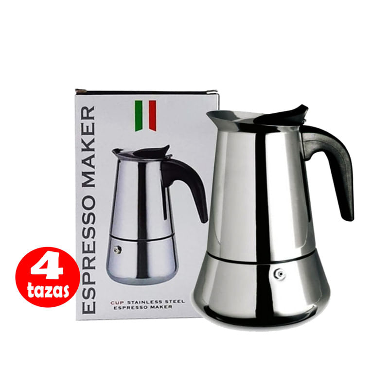 GENERICO Cafetera Italiana Acero Inoxidable 6 Tazas Cocina Tetera