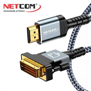 Cable HDMI a DVI D 24+1 1.8 Metros NETCOM bidireccional Full HD 1080P