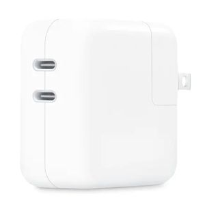 Cargador de pared Apple dual, 2 puertos tipo C, 35W, blanco