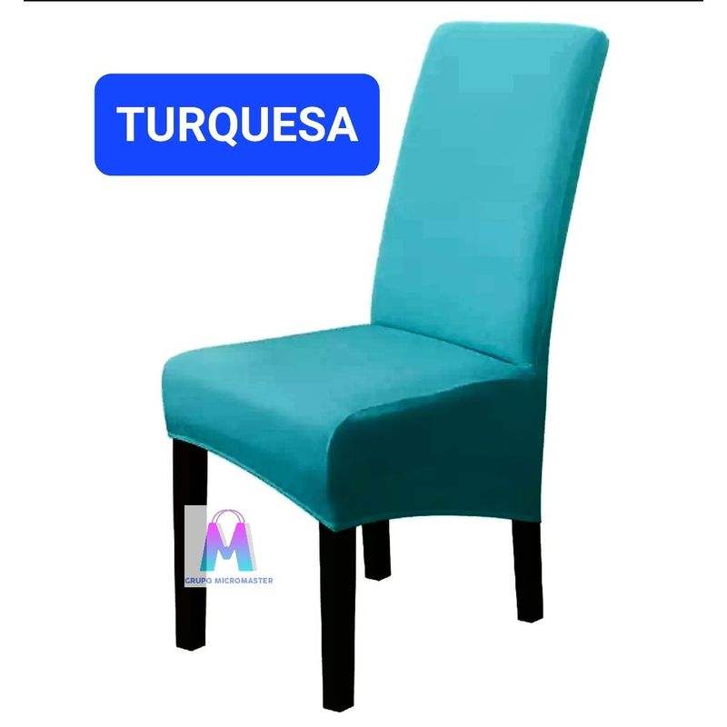 6 FORROS DE SILLA XL TURQUESA