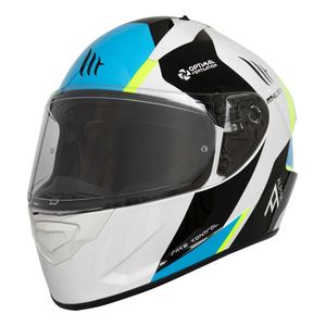 Casco MT Stinger Alpha Azul Perl Brillo