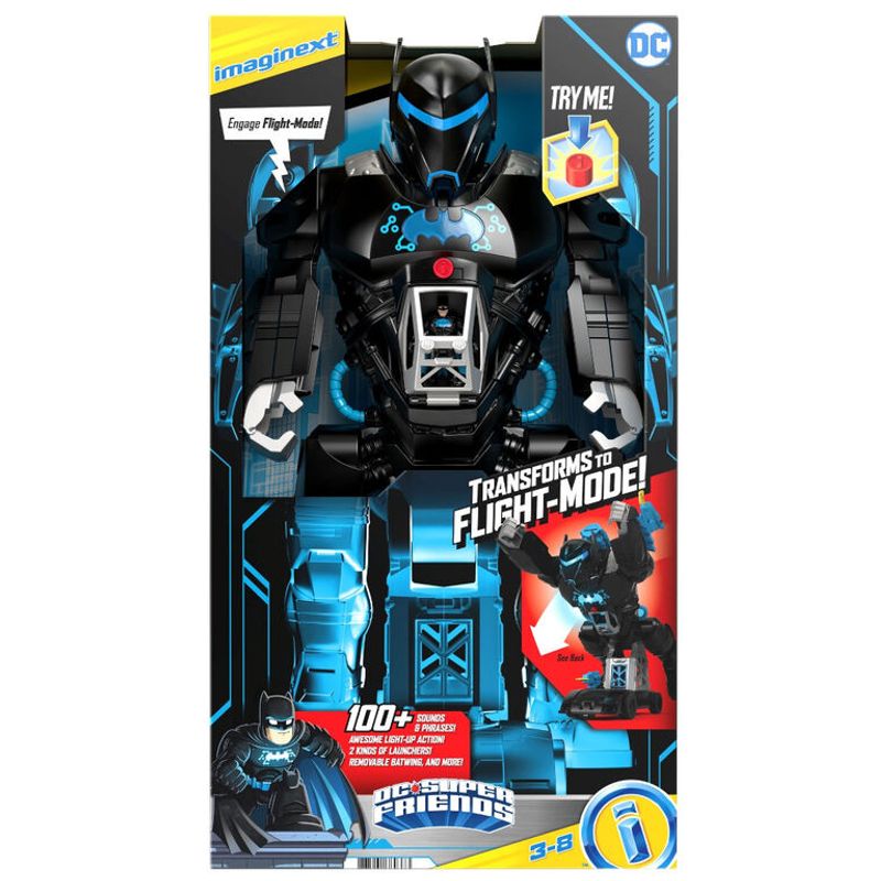 Juguete Robot Batman Transforma Fisher-price Imaginext Original