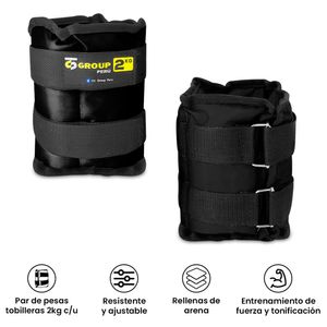 Pesas Tobilleras Ajustables 2kg CC Group