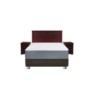 Juego de dormitorio Forli capella superside cesena queen + colchón + box tarima + cabecera + velador