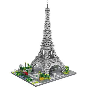 dOvOb Architecture - Juego de microbloques de torre Eiffel, 3369 piezas de mini ladrillos 3D, regalo para adultos y niños