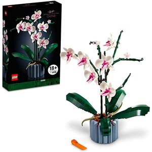 LEGO Orchid 10311 - Juego de construcción de plantas para adultos; construye una pieza de exhibición de orquídeas para el hogar u oficina (608 piezas)