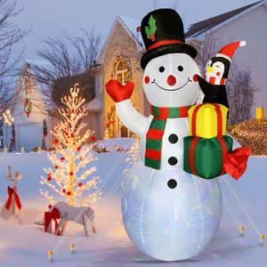 Muñeco de nieve inflable (muñeco de nieve de 6 pies)