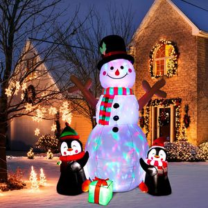 AerWo Decoraciones inflables de Navidad de 6 pies, decoraciones al aire libre