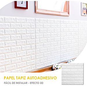 PACK x12 Papel Tapiz Autoadhesivo 3D Blanco