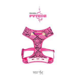 PECHERA PARA MASCOTAS PERRITO PITUCO PYTHON FUCSIA NEON