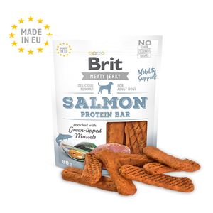 Brit Jerky Salmon Protein Bar x 80 g - Barritas de Proteina de Salmon