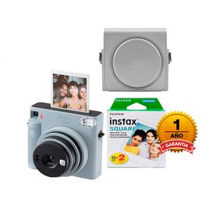 Camara Fujifilm Instax Square SQ1 Glacier Blue+Pack pelicula x20+Estuche