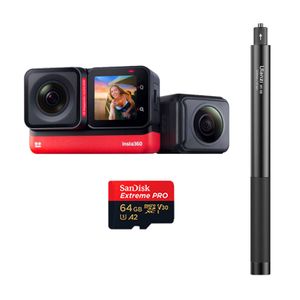 Cámara Insta360 One RS Twin Edition + Selfie Stick Ulanzi 120 CM + Memoria 64GB