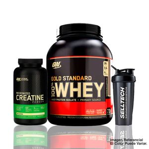 Pack ON Gold Standard 100% Whey 5lb Chocolate+Creatina 300gr