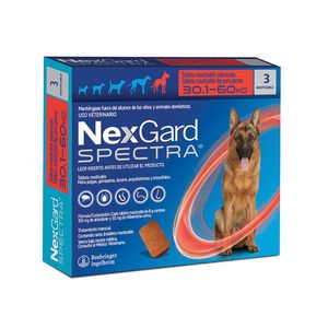 Nexgard Spectra Antiparasitario Masticable x 3 tab 150 mg 30.1 - 60 KG
