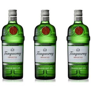 PACK 3 UNIDADES GIN TANQUERAY LONDON DRY 750ML