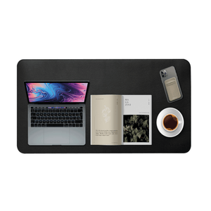 Deskpad de cuero 40x80cm POKELAN (Reversible y con Antideslizante) Tapete para escritorio