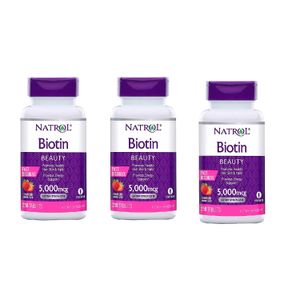 3 Biotina Natrol 5,000 Mcg - 250 Tabletas