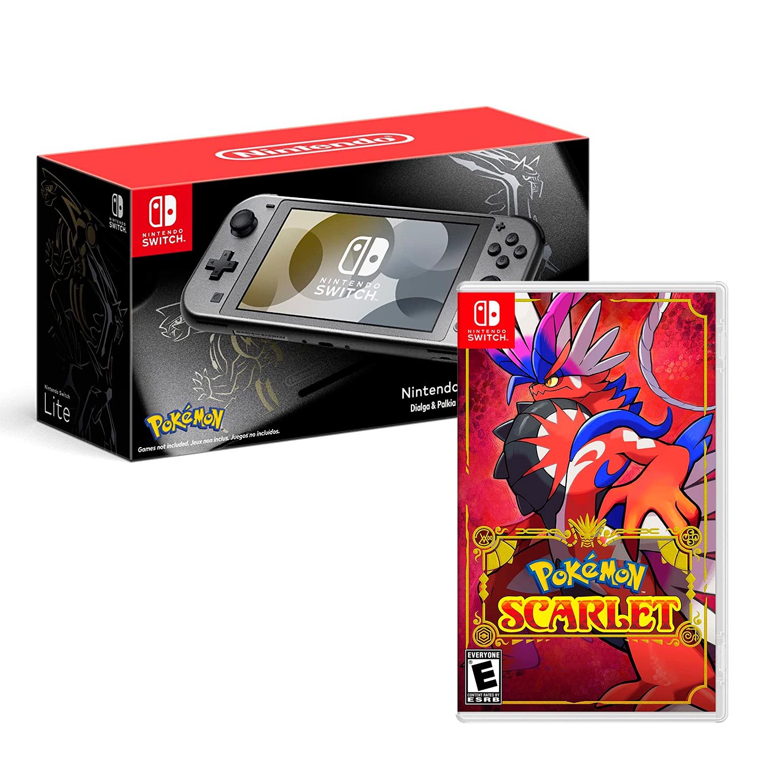 Consola Nintendo Switch Lite Edicion Dialga And Palkia Pokemon Scarlet 9043