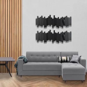 Seccional Rusia Color Gris Plata