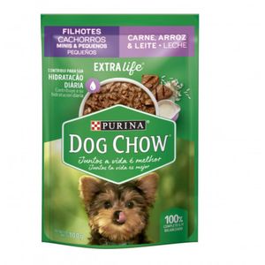 Dog Chow Cachorros Razas Pequeñas Carne y Leche 100 g