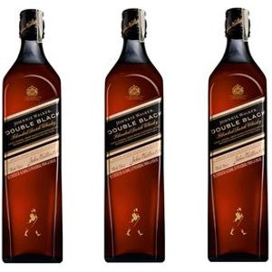 PACK 3 UNIDADES WHISKY JOHNNIE WALKER DOUBLE BLACK 750ML