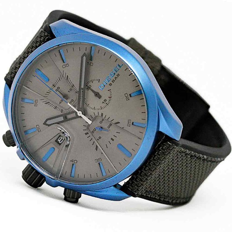 Reloj Diesel MS9 Chrono DZ4506 Correa de Silicona y Nailon Negro