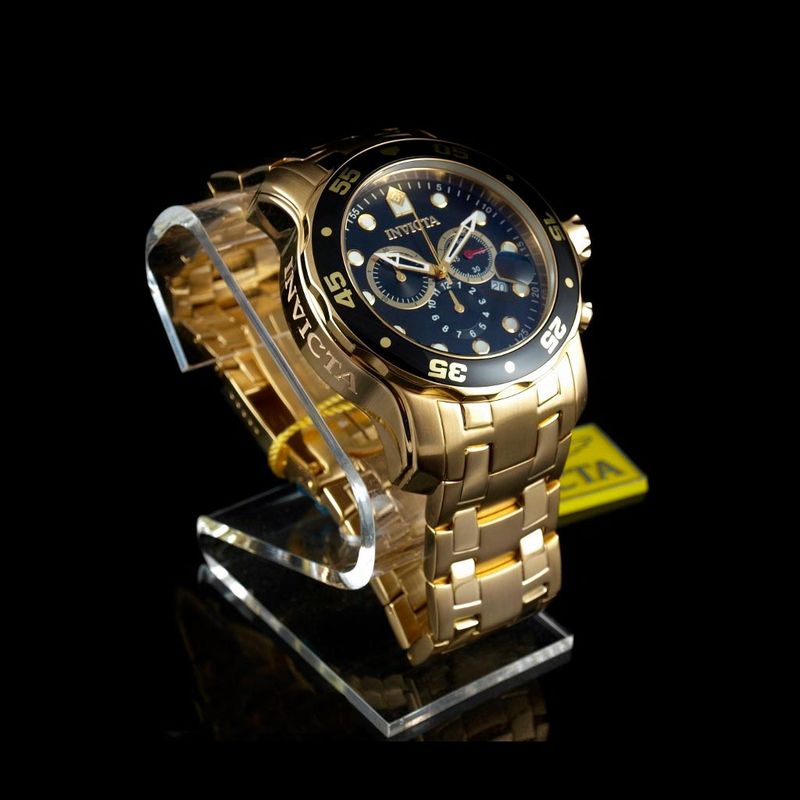 Reloj Dorado Invicta pro diver gold