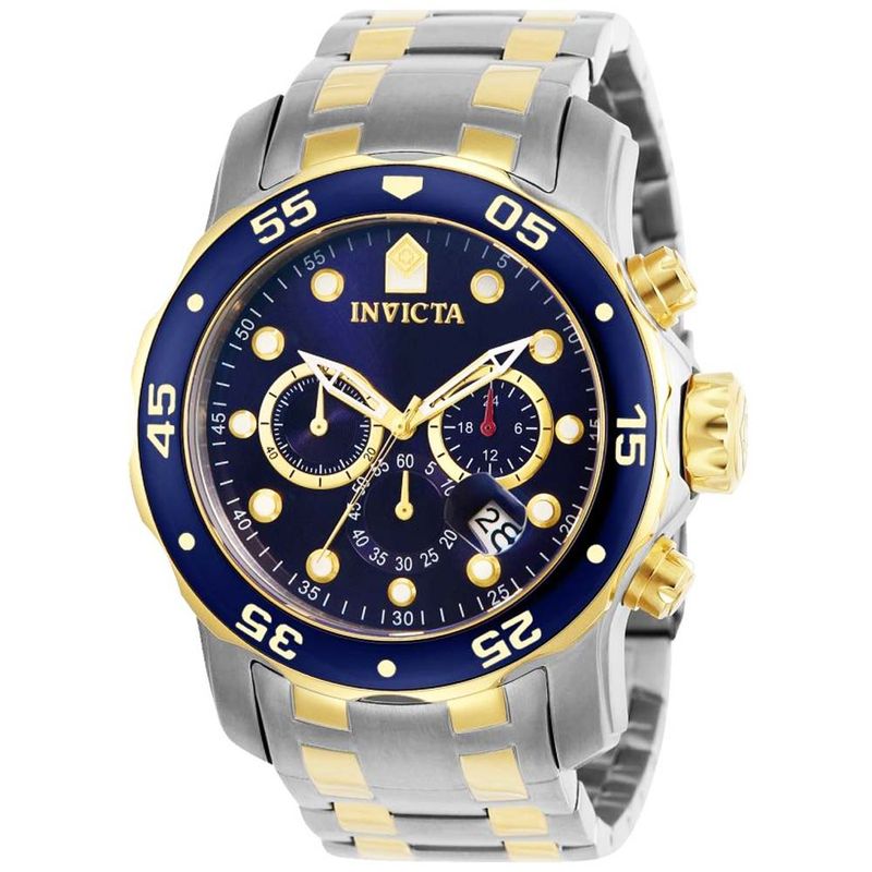 Ripley - RELOJ INVICTA PRO DIVER 0077 PARA HOMBRE CRONÓMETRO PLATEADO  DORADO AZUL