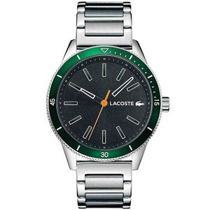 Reloj Lacoste Key West 2011009 Acero Inoxidable Plateado Verde
