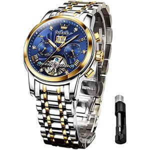 Reloj de Lujo Olevs G9910 para Hombre en Plateado