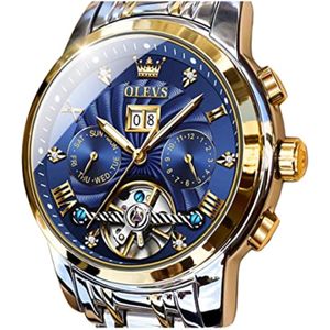 Reloj de Lujo Olevs Gx-G9910Gb-Jl para Hombre en Plateado