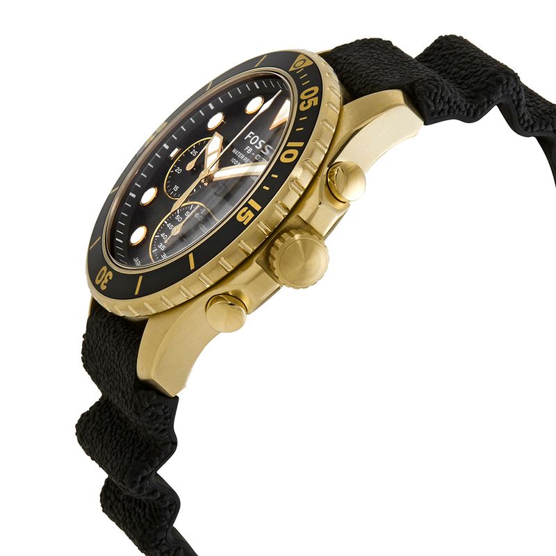 Reloj Fossil FB-03 FS5729 Fecha Cronómetro Acero Inoxidable Dorado