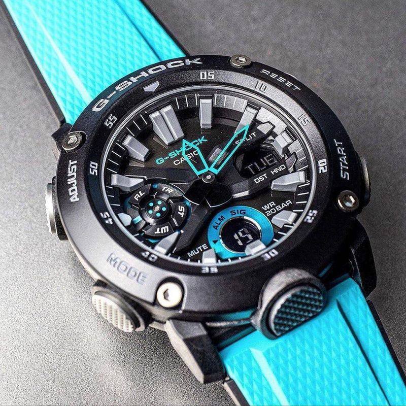 RELOJ HOMBRE G-SHOCK NEGRO CELESTE, DIGITAL