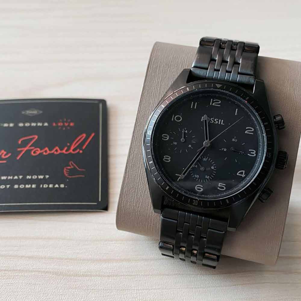 Reloj fossil negro online precio