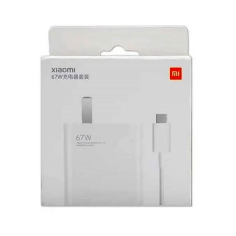 Cargador Carga Rápida 67W + Cable USB-C Xiaomi PD