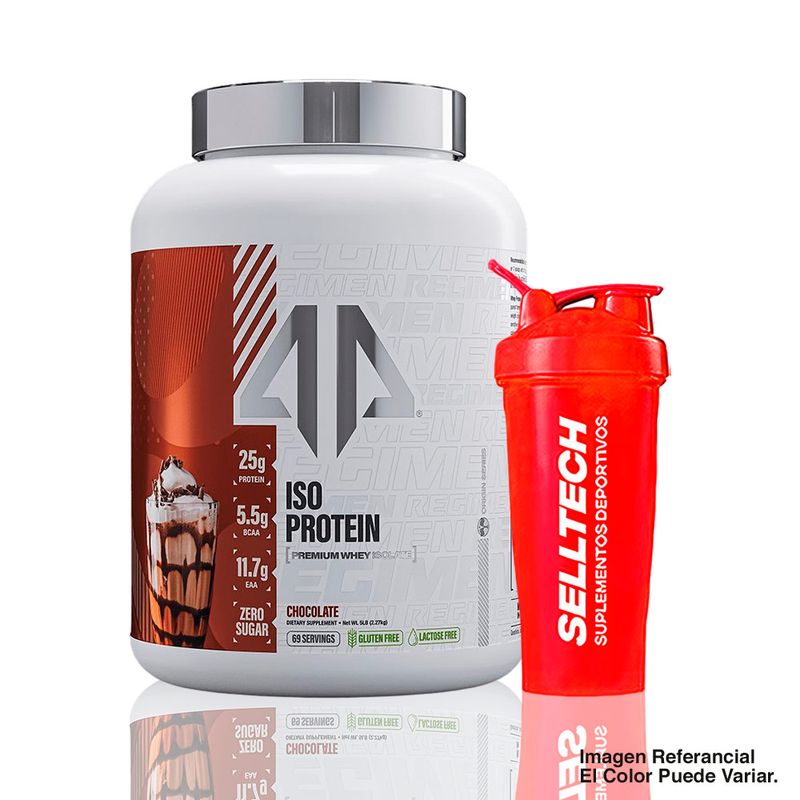 Proteina Alpha Prime Iso Protein 5lb Chocolate + Shaker