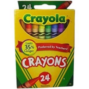 Crayola Crayones de cera caja x 24 crayones