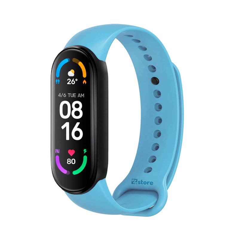 Correa de Silicona para Xiaomi Mi Band 6 Negro GENERICO