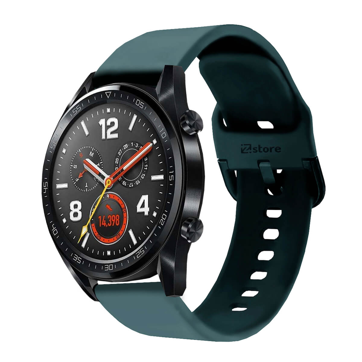 Correa Compatible Con Xiaomi Watch S1 Active Verde Oscuro Hebilla 22mm  GENERICO